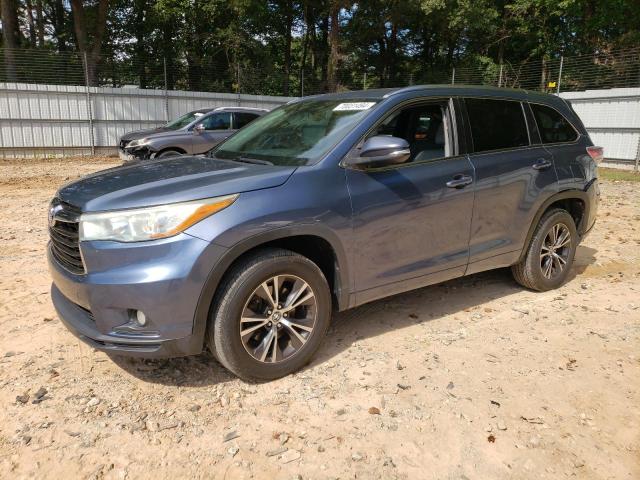 5TDKKRFH5GS501266 - 2016 TOYOTA HIGHLANDER XLE Mavi foto 1