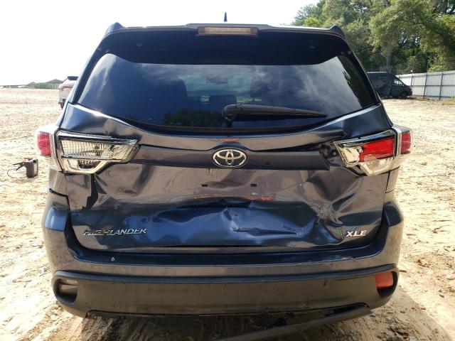 5TDKKRFH5GS501266 - 2016 TOYOTA HIGHLANDER XLE Mavi foto 6