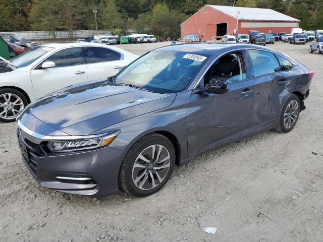 1HGCV3F19LA012843 - 2020 HONDA ACCORD HYBRID GRAY photo 1