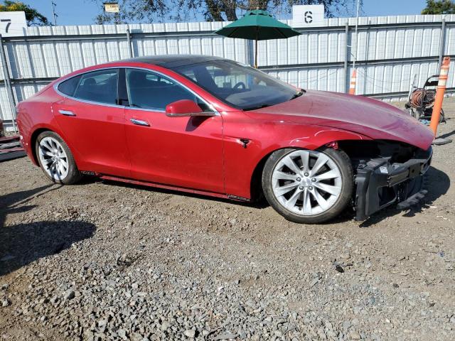 5YJSA1E21GF139197 - 2016 TESLA MODEL S 红色 照片 4