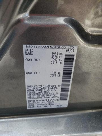 1N4BL4BV4RN317706 - 2024 NISSAN ALTIMA S GRAY photo 12