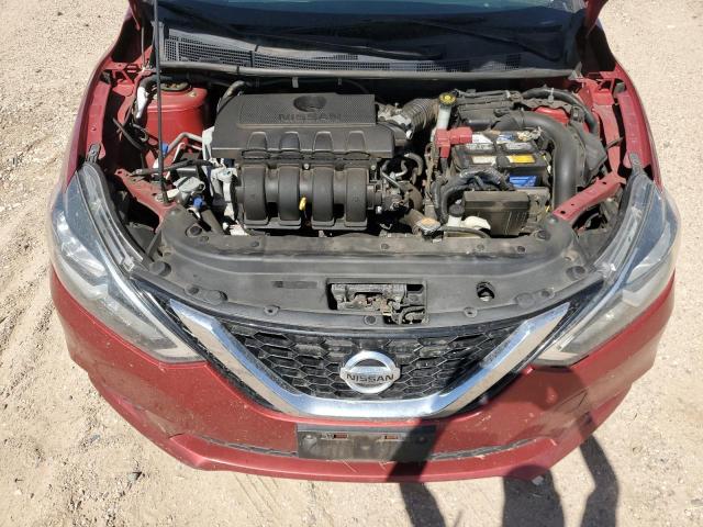 3N1AB7AP6HL672133 - 2017 NISSAN SENTRA S RED photo 11