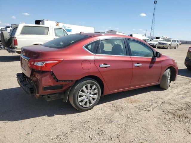 3N1AB7AP6HL672133 - 2017 NISSAN SENTRA S RED photo 3