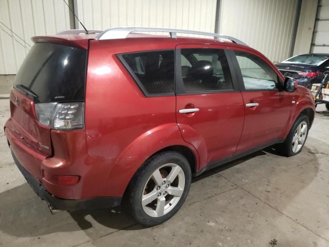 JA4MT41X08Z606217 - 2008 MITSUBISHI OUTLANDER XLS RED photo 3