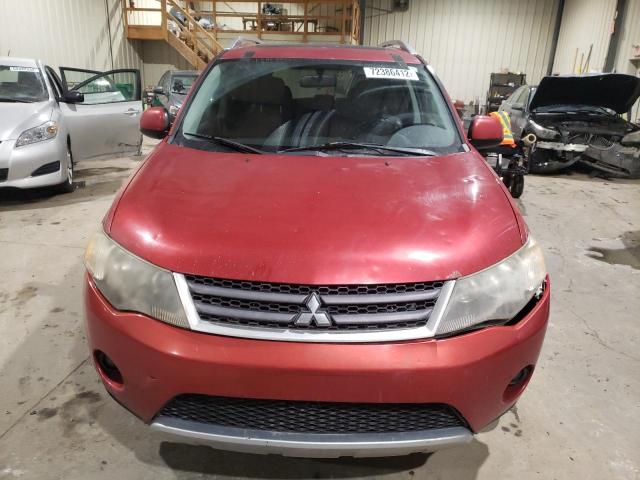 JA4MT41X08Z606217 - 2008 MITSUBISHI OUTLANDER XLS RED photo 5