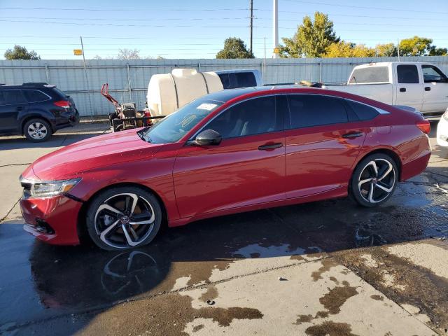 1HGCV1F32NA017326 - 2022 HONDA ACCORD SPORT RED photo 1