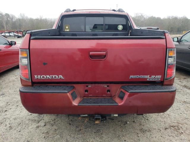 2HJYK16586H559723 - 2006 HONDA RIDGELINE RTL MAROON photo 6