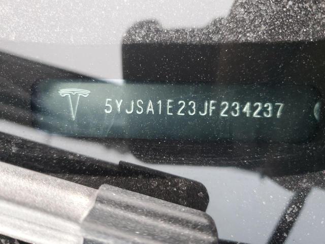 5YJSA1E23JF234237 - 2018 TESLA MODEL S Սև լուսանկար 13