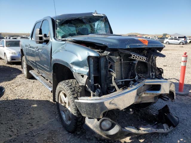 1GT121E87CF119278 - 2012 GMC SIERRA K2500 SLT BLUE photo 4