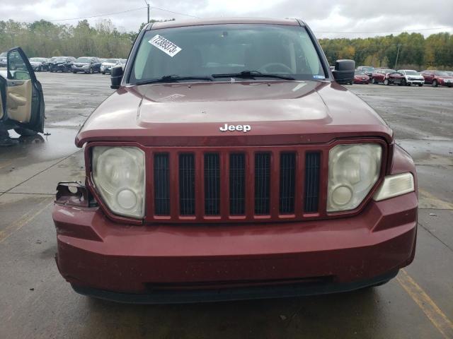 1J8GN28K28W225667 - 2008 JEEP LIBERTY SPORT BURGUNDY photo 5