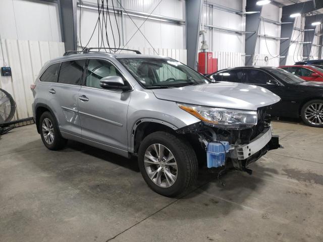 5TDJKRFH5FS153091 - 2015 TOYOTA HIGHLANDER XLE GRAY photo 4