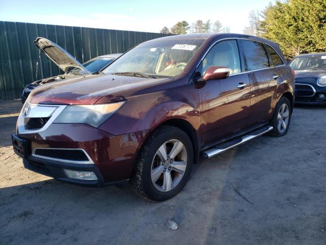 2HNYD2H48CH514361 - 2012 ACURA MDX TECHNOLOGY 勃艮第红 照片 1