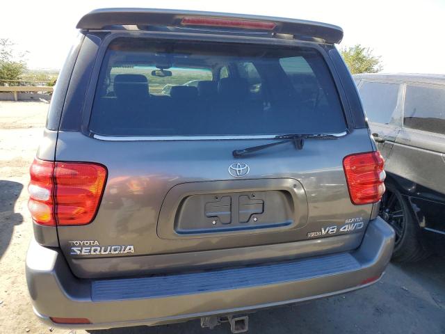 5TDBT48A74S205922 - 2004 TOYOTA SEQUOIA LIMITED GRAY photo 6