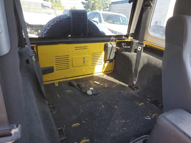 1J4FA39S36P713482 - 2006 JEEP WRANGLER X YELLOW photo 10