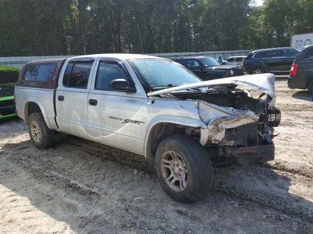 1B7HL38X82S578786 - 2002 DODGE DAKOTA QUAD SPORT SILVER photo 4