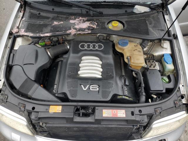 WAUDH68D01A143477 - 2001 AUDI A4 2.8 QUATTRO SILVER photo 11