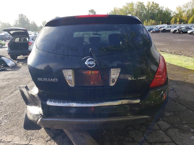 JN8AZ08WX6W540582 - 2006 NISSAN MURANO SL SILVER photo 6