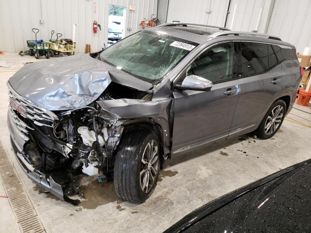 3GKALXEX1JL391551 - 2018 GMC TERRAIN DENALI SILVER photo 1