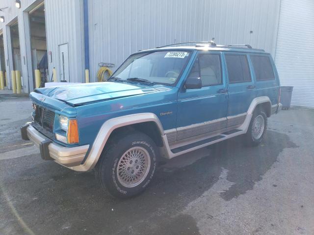 1J4FJ78S8PL530323 - 1993 JEEP CHEROKEE COUNTRY BLUE photo 1