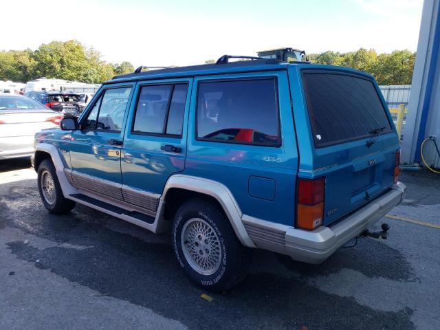 1J4FJ78S8PL530323 - 1993 JEEP CHEROKEE COUNTRY BLUE photo 2