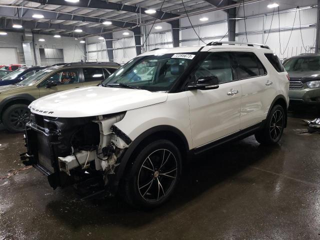 1FM5K8D89FGC60973 - 2015 FORD EXPLORER XLT WHITE photo 1