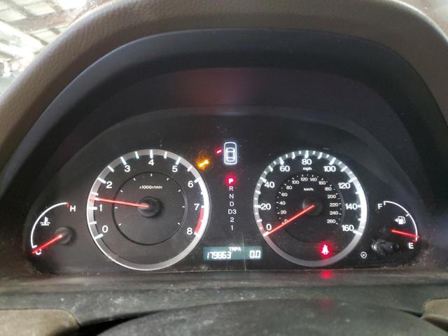 JHMCP268X9C011731 - 2009 HONDA ACCORD EXL MAROON photo 9