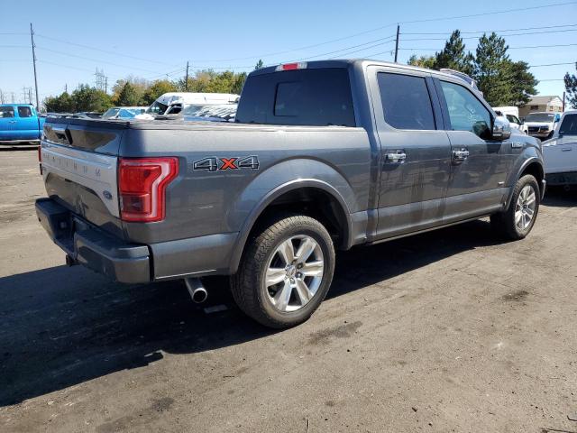 1FTEW1EG8HFA74467 - 2017 FORD F150 SUPERCREW GRAY photo 3