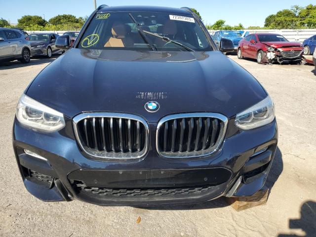 5UXTR7C5XKLF32622 - 2019 BMW X3 SDRIVE30I BLACK photo 5