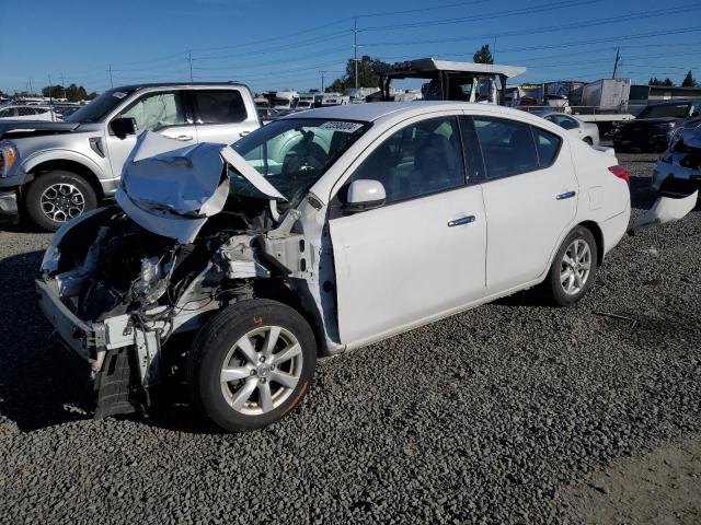 3N1CN7AP6EL827145 - 2014 NISSAN VERSA S WHITE photo 1