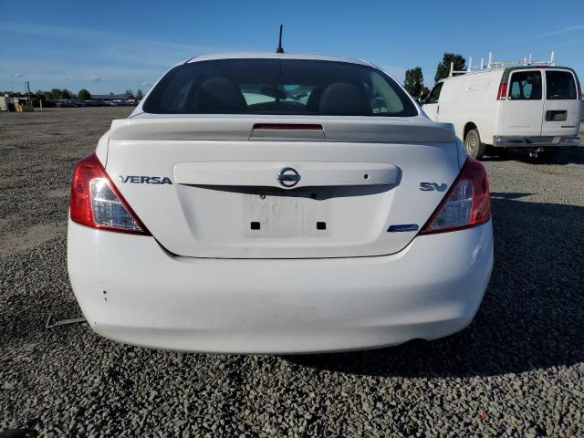 3N1CN7AP6EL827145 - 2014 NISSAN VERSA S WHITE photo 6