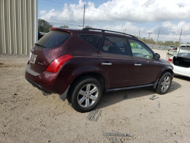 JN8AZ08W77W606894 - 2007 NISSAN MURANO SL BURGUNDY photo 3