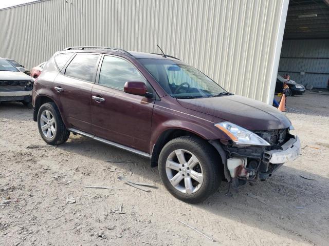 JN8AZ08W77W606894 - 2007 NISSAN MURANO SL BURGUNDY photo 4