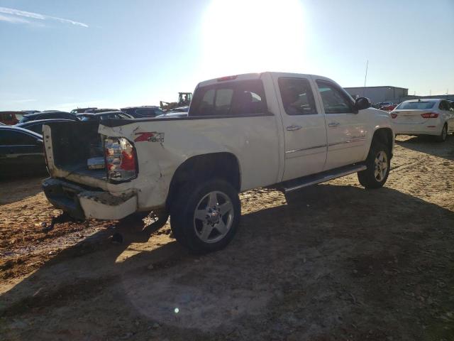 1GT125E84CF190400 - 2012 GMC SIERRA K2500 DENALI WHITE photo 3