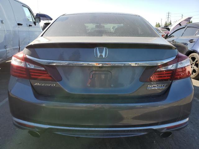 1HGCR2F17HA232603 - 2017 HONDA ACCORD SPORT SPECIAL EDITION GRAY photo 6