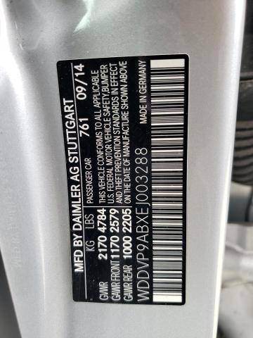 WDDVP9ABXEJ003288 - 2014 MERCEDES-BENZ B ELECTRIC SILVER photo 12