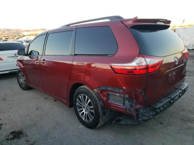 5TDYZ3DC1JS909927 - 2018 TOYOTA SIENNA XLE BURGUNDY photo 2