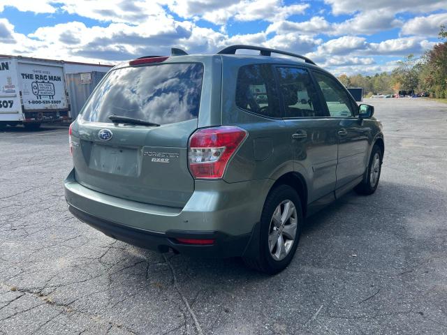 JF2SJADC9GH515513 - 2016 SUBARU FORESTER 2.5I PREMIUM Зелений фото 4