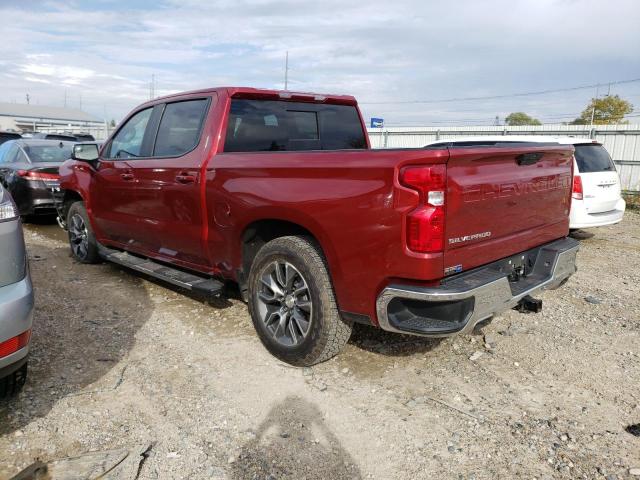 3GCUYDED0KG243867 - 2019 CHEVROLET SILVERADO K1500 LT BURGUNDY photo 2