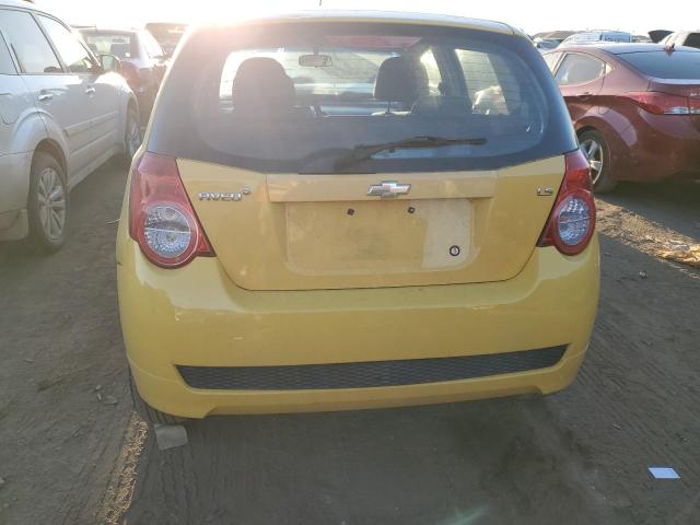 KL1TD66EX9B649482 - 2009 CHEVROLET AVEO LS YELLOW photo 6