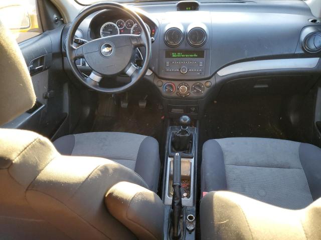 KL1TD66EX9B649482 - 2009 CHEVROLET AVEO LS YELLOW photo 8