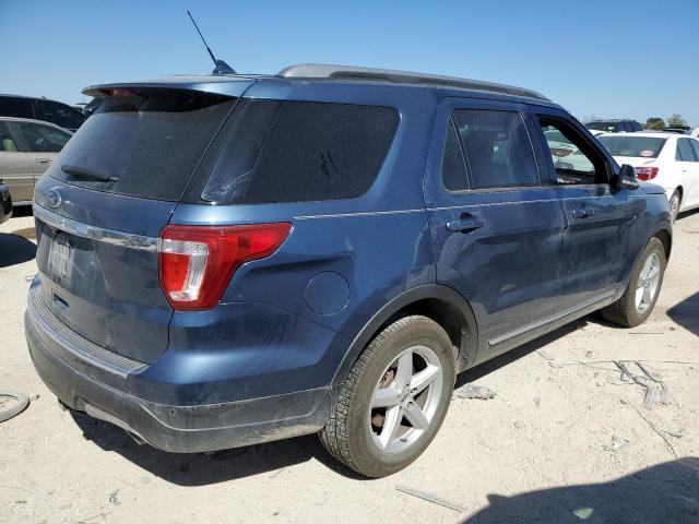 1FM5K7D86JGA35428 - 2018 FORD EXPLORER XLT BLUE photo 3