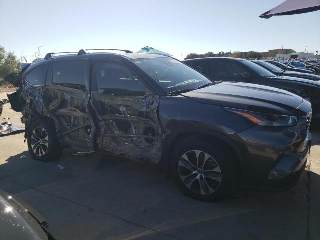 5TDGZRAH9MS515322 - 2021 TOYOTA HIGHLANDER XLE CHARCOAL photo 4
