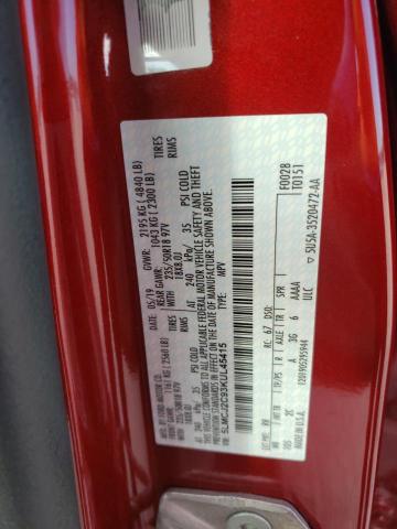 5LMCJ2C93KUL45415 - 2019 LINCOLN MKC SELECT 红色 照片 13