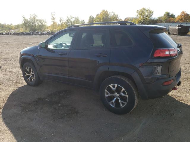 1C4PJMBB8EW161590 - 2014 JEEP CHEROKEE TRAILHAWK BLUE photo 2