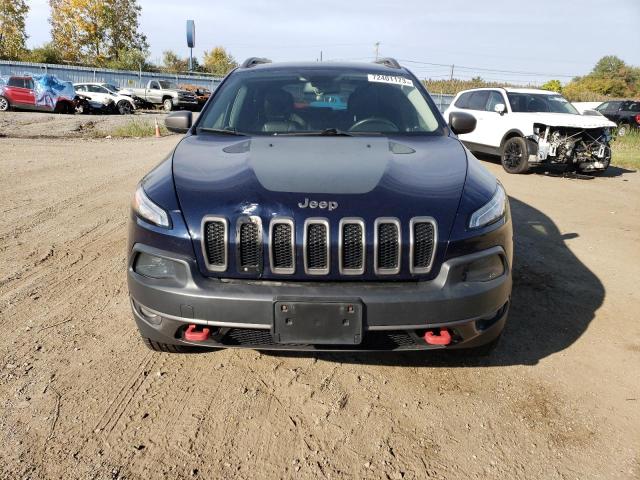 1C4PJMBB8EW161590 - 2014 JEEP CHEROKEE TRAILHAWK BLUE photo 5