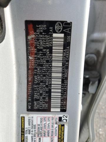 2T1KR32E05C451242 - 2005 TOYOTA COROLLA MA XR SILVER photo 10