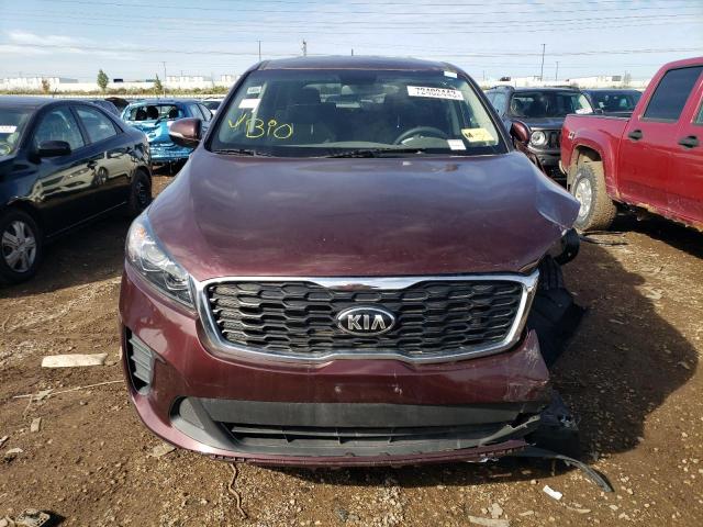 5XYPG4A55LG627657 - 2020 KIA SORENTO S BURGUNDY photo 5