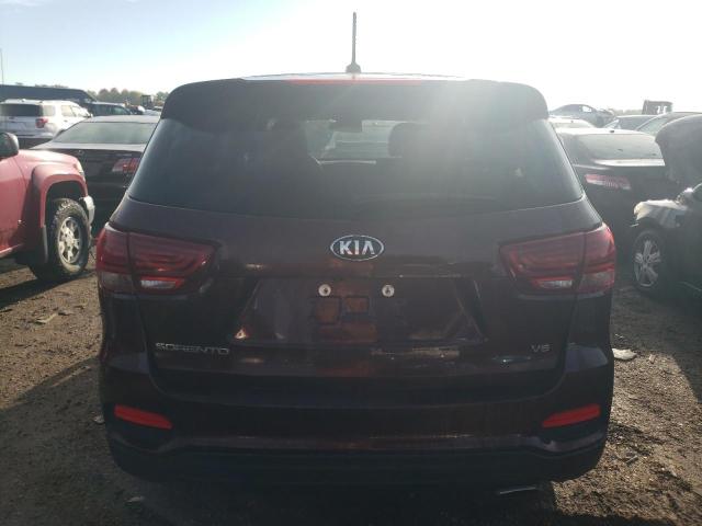 5XYPG4A55LG627657 - 2020 KIA SORENTO S BURGUNDY photo 6