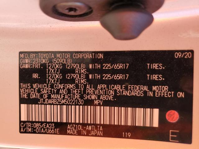 JTJDARBZ5M5022130 - 2021 LEXUS NX 300 BASE Ağ foto 13