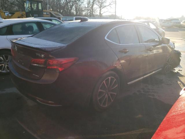 19UUB3F70FA003843 - 2015 ACURA TLX ADVANCE BURGUNDY photo 3